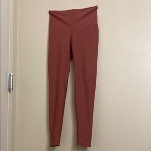 Rust High-Waisted Leggings